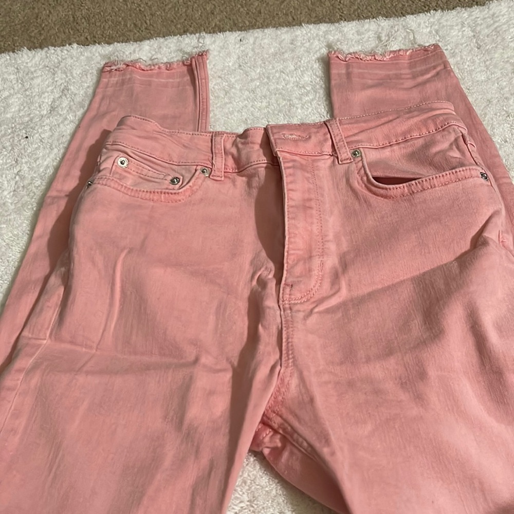 Jeans women, pink color